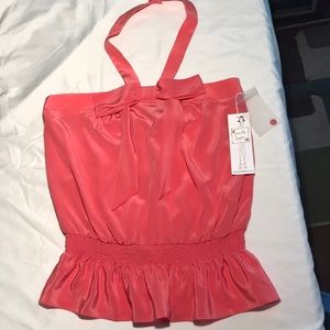 (a41) NEW 100% silk blouse NANETTE LEPORE size 8